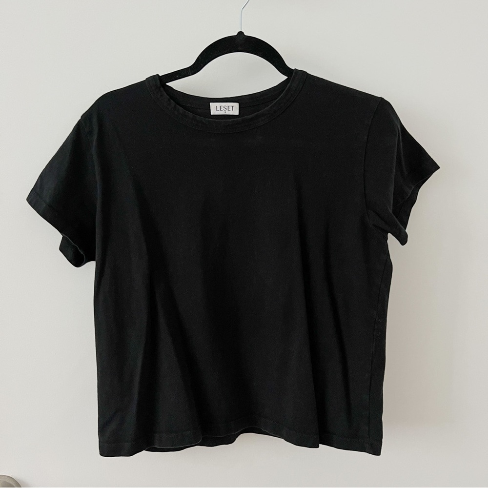 Leset Margo Tee Size Small Black